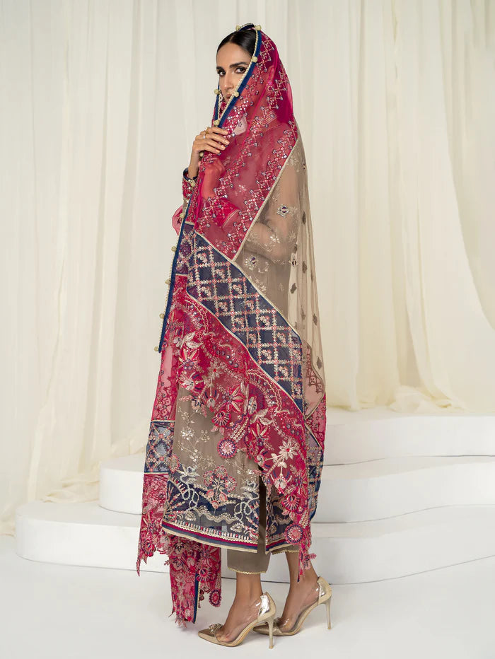 hada Ahdia Unstitched Embroidered Luxury Formal Suit AH-04 ASHNA