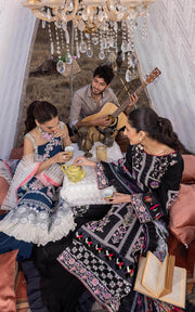 Asifa & Nabeel Aleyna Premium Embroidered Lawn Unstitched 3Pc ASL-01