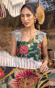 Asifa & Nabeel Aleyna Premium Embroidered Lawn Unstitched 3Pc ASL-02