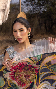 Asifa & Nabeel Aleyna Premium Embroidered Lawn Unstitched 3Pc ASL-02