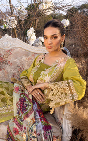 Asifa & Nabeel Aleyna Premium Embroidered Lawn Unstitched 3Pc ASL-05