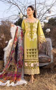 Asifa & Nabeel Aleyna Premium Embroidered Lawn Unstitched 3Pc ASL-05