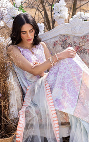 Asifa & Nabeel Aleyna Premium Embroidered Lawn Unstitched 3Pc ASL-06