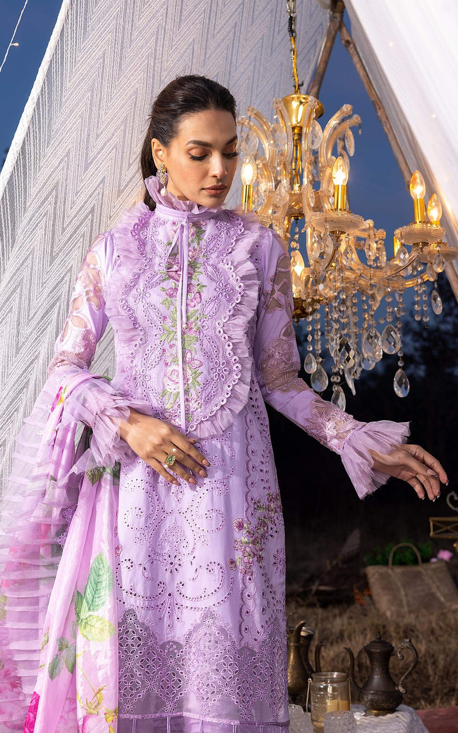 Asifa & Nabeel Aleyna Premium Embroidered Lawn Unstitched 3Pc ASL-07