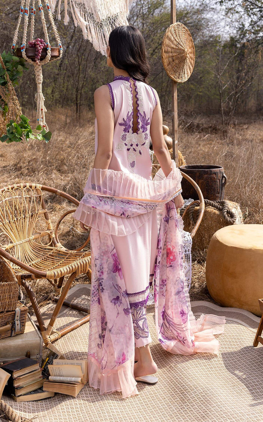 Asifa & Nabeel Aleyna Premium Embroidered Lawn Unstitched 3Pc ASL–08