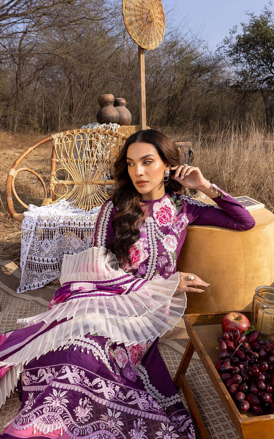Asifa & Nabeel Aleyna Premium Embroidered Lawn Unstitched 3Pc ASL–09