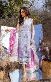 Asifa & Nabeel Aleyna Premium Embroidered Lawn Unstitched 3Pc ASL–10