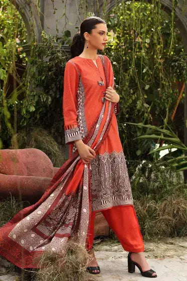 Gul Ahmed Pure Joy of Winter Printed Karandi 3Pc Suit AY-12022 A