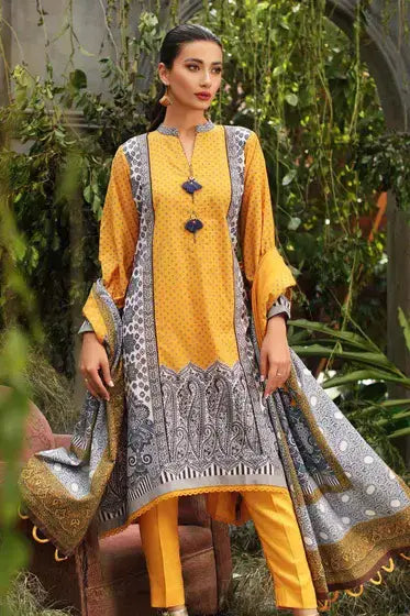 Gul Ahmed Pure Joy of Winter Printed Karandi 3Pc Suit AY-12022 B