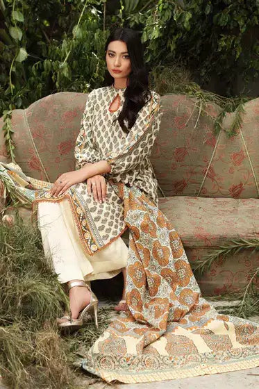 Gul Ahmed Pure Joy of Winter Printed Karandi 3Pc Suit AY-12027 B