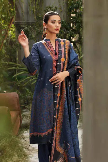 Gul Ahmed Pure Joy of Winter Embroidered Karandi 3Pc Suit AY-12030