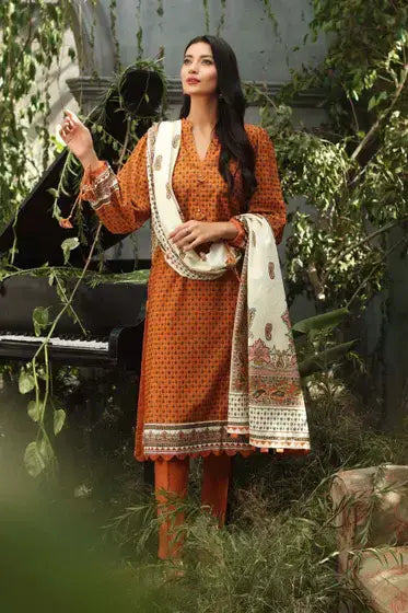 Gul Ahmed Pure Joy of Winter Printed Karandi 3Pc Suit AY-12034 B