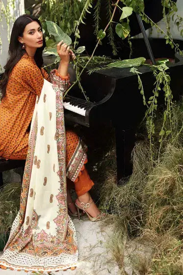 Gul Ahmed Pure Joy of Winter Printed Karandi 3Pc Suit AY-12034 B