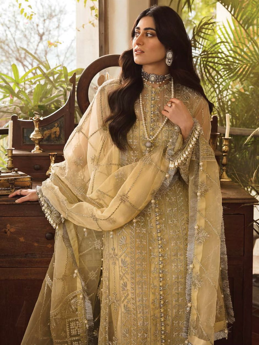 Mehrbano Ayzel by Afrozeh Embroidered Luxury Formal Suit AZ-V3-01