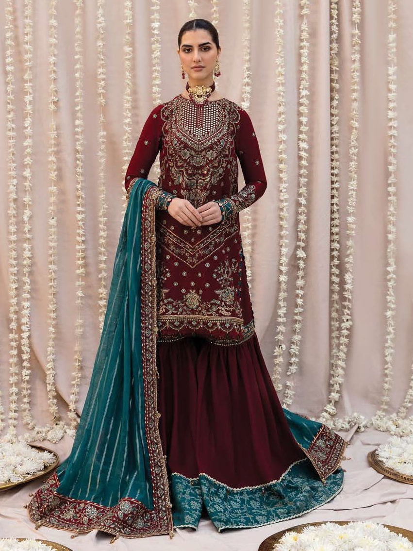 Mehrbano Ayzel by Afrozeh Embroidered Luxury Formal Suit AZ-V3-04