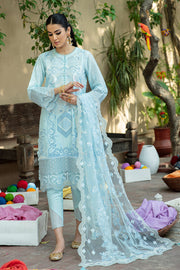 GISELE Mehrma Luxury Lawn Unstitched 3Pc Suit - AZALIA