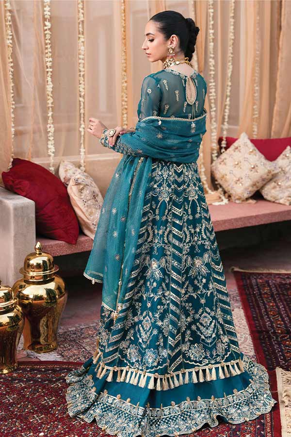 Afrozeh Nouroz Unstitched Luxury Chiffon 3Pc Suit AZ-05 Kerani