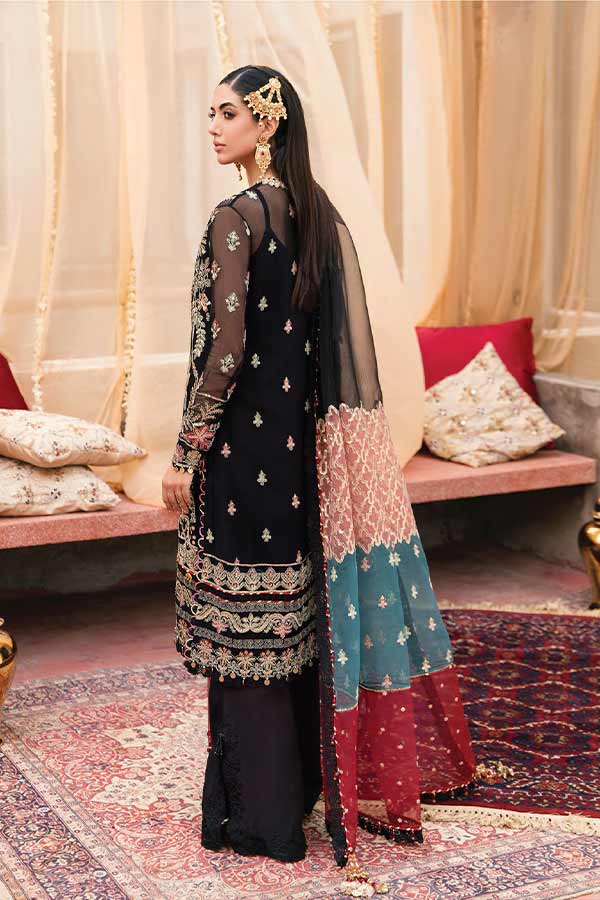 Afrozeh Nouroz Unstitched Luxury Chiffon 3Pc Suit AZ-09 Arash