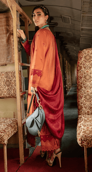 Rang Rasiya Safarnama Embroidered Cotail Unstitched 3Pc D-05 Aabroo
