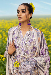 Adan's Libas Sarson Embroidered Lawn Unstitched 3Piece Suit D-03
