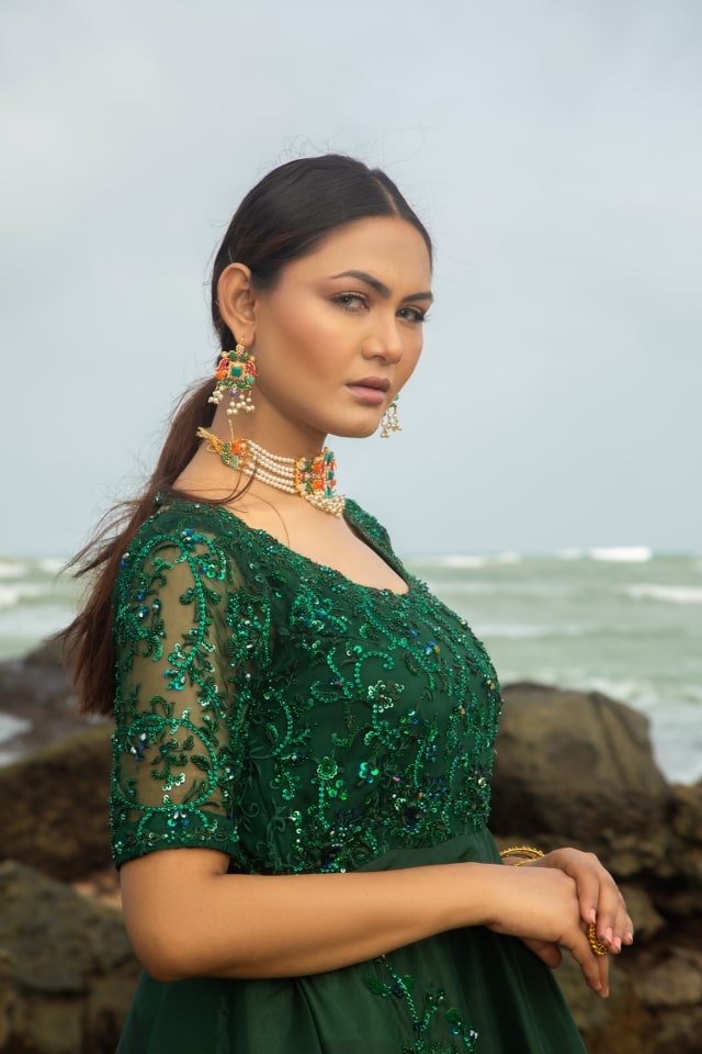 Sumaria’s Couture Formal Stitched 3Pc Suit - AFNAAN