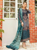 Afrozeh La Fleur Luxury Chiffon Collection 2020 3pc Suit 08-Pristine Peacock - FaisalFabrics.pk
