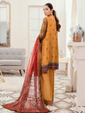 Afrozeh La Fuchsia Luxury Chiffon Unstitched 3pc Suit - Sunlight Spectrum - FaisalFabrics.pk