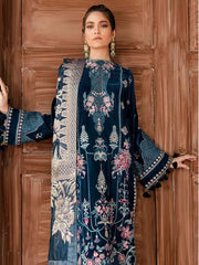 Afrozeh Naghma Luxury Velvet Embroidered 3 Piece Suit 01-Sheesh - FaisalFabrics.pk