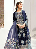 Afrozeh Naghma Luxury Velvet Embroidered 3 Piece Suit 03-Wanni - FaisalFabrics.pk