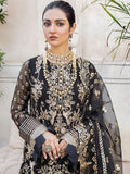 Afrozeh Shehnai Luxury Wedding Chiffon Unstitched 3pc Suit - Aab Gina - FaisalFabrics.pk
