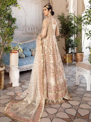 Afrozeh Shehnai Luxury Wedding Chiffon Unstitched 3pc Suit - Jahan Ara - FaisalFabrics.pk
