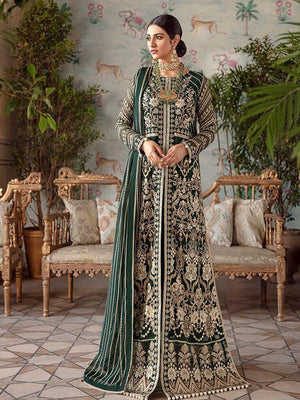 Afrozeh Shehnai Luxury Wedding Chiffon Unstitched 3pc Suit - Mastani - FaisalFabrics.pk
