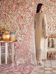 Afrozeh Shehnai Luxury Wedding Chiffon Unstitched 3pc Suit - Paro - FaisalFabrics.pk