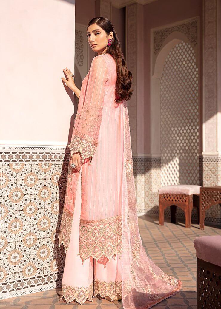 Afrozeh Nauratan Luxury Wedding Chiffon Unstitched 3pc Suit AF-03 Naina - FaisalFabrics.pk