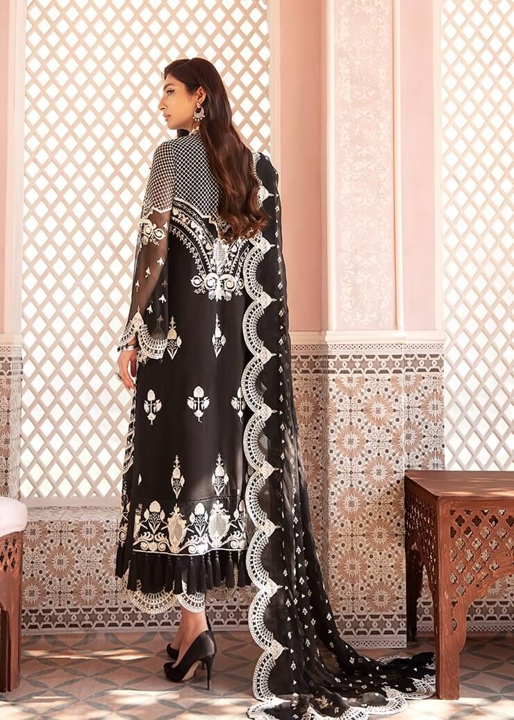 Afrozeh Nauratan Luxury Wedding Chiffon Unstitched 3pc Suit AF-05 Bano - FaisalFabrics.pk