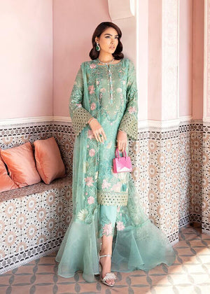 Afrozeh Nauratan Luxury Wedding Chiffon Unstitched 3pc Suit AF-06 Mushq - FaisalFabrics.pk