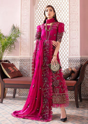 Afrozeh Nauratan Luxury Wedding Chiffon Unstitched 3pc Suit AF-10 Arzoo - FaisalFabrics.pk