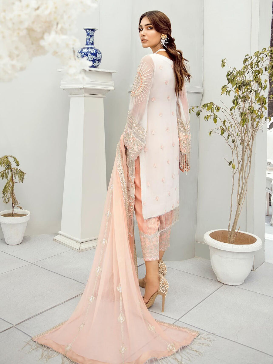 Akbar Aslam Luxury Chiffon Collection 2020 3pc Suit AAC-1306 DAISY - FaisalFabrics.pk