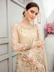 Akbar Aslam Luxury Chiffon Collection 2020 3pc Suit AAC-1307 CARNATION - FaisalFabrics.pk