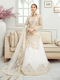 Akbar Aslam Luxury Chiffon Collection 2020 3pc Suit AAC-1308 SNOWDROP