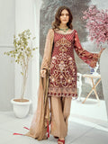 Akbar Aslam Luxury Chiffon Collection 2020 3pc Suit AAC-1310 FREESIA