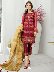 Akbar Aslam Luxury Chiffon Collection 2020 3pc Suit AAC-1312 ARGYLE - FaisalFabrics.pk