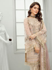 Akbar Aslam Luxury Chiffon Collection 2020 3pc Suit AAC-1313 ASTER - FaisalFabrics.pk