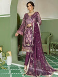 Akbar Aslam Luxury Chiffon Unstitched 3pc Suit AAW-2301 Clover - FaisalFabrics.pk