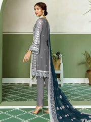 Akbar Aslam Luxury Chiffon Unstitched 3pc Suit AAW-2303 Malli - FaisalFabrics.pk