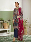 Akbar Aslam Luxury Chiffon Unstitched 3pc Suit AAW-2307 Flora
