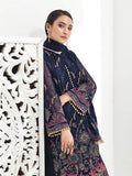 Alizeh Fashion Embroidered Chiffon 3Pc Suit D-04 Dreamy Sapphire - FaisalFabrics.pk
