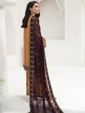 Alizeh Fashion Embroidered Chiffon 3Pc Suit D-07 Royal Amber - FaisalFabrics.pk
