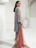 Alizeh Fashion Embroidered Chiffon 3Pc Suit D-08 Foxy Silver - FaisalFabrics.pk