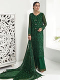 Alizeh Fashion Embroidered Chiffon 3Pc Suit D-12 Arcadia Grace - FaisalFabrics.pk